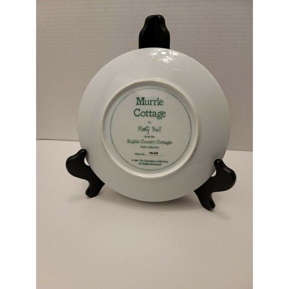 MURRLE COTTAGE PLATE ENGLISH COUNTRY COTTAGES BY MARTY BELL #1949B - Picture 2 of 2